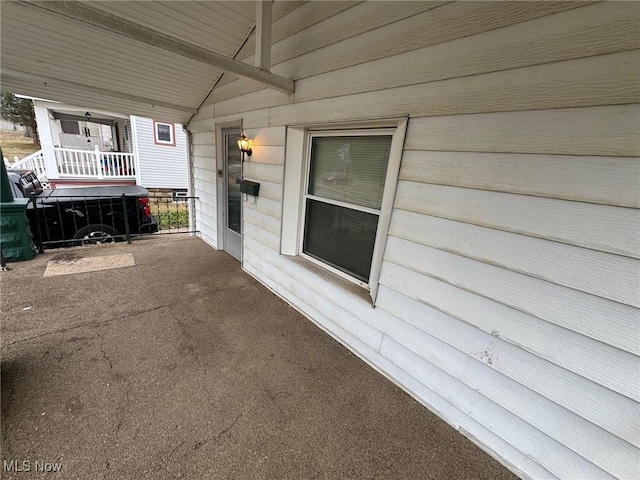 view of patio / terrace featuring a porch