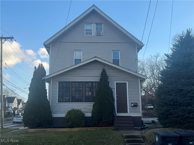 view of front of property with entry steps