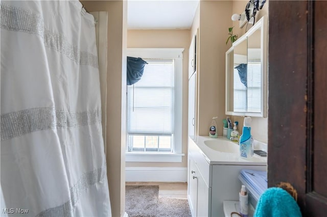 bathroom featuring vanity