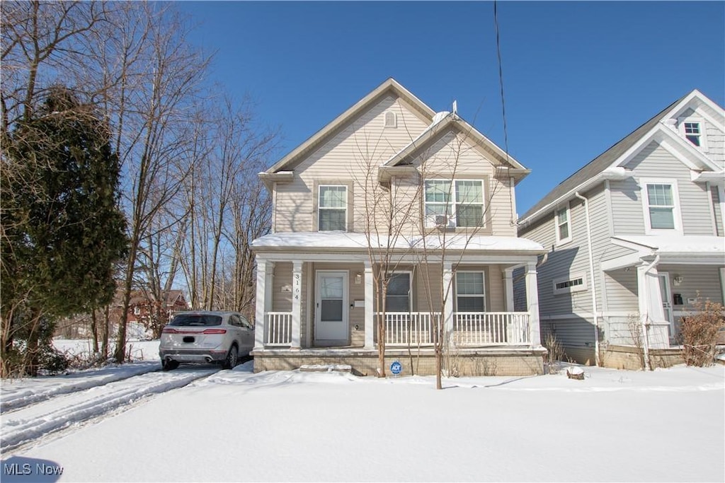 view of front of house with a porch