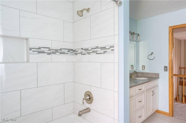 full bath with tub / shower combination and vanity