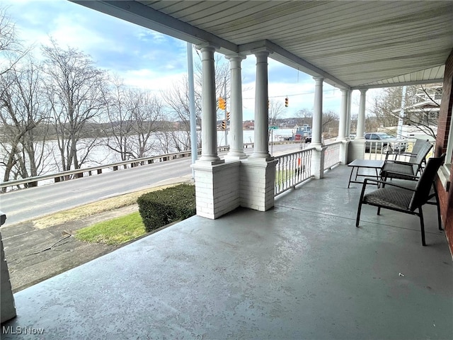 view of patio / terrace featuring covered porch