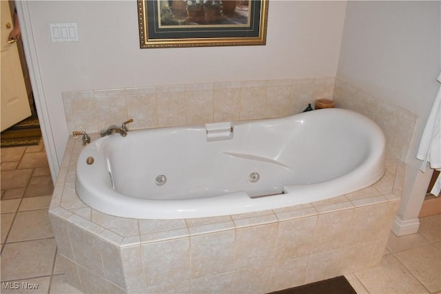 bathroom with a jetted tub