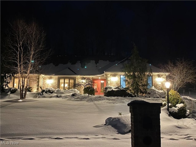 view of ranch-style home