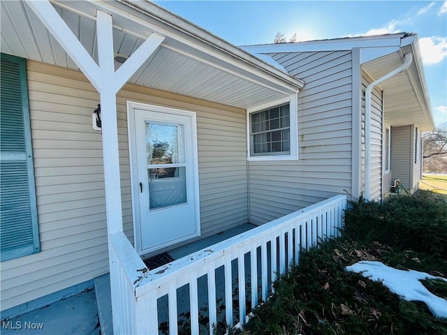 view of entrance to property