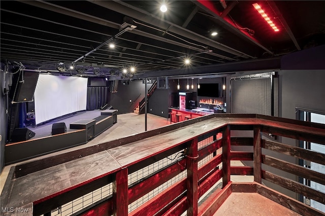 10565 Valley View Rd, Sagamore Hills, OH 44067 - cinema room with bar area