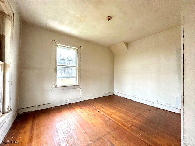 spare room featuring hardwood / wood-style flooring