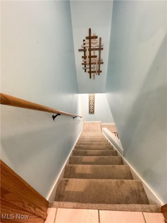 view of stairs