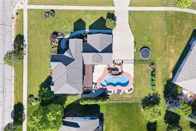 birds eye view of property