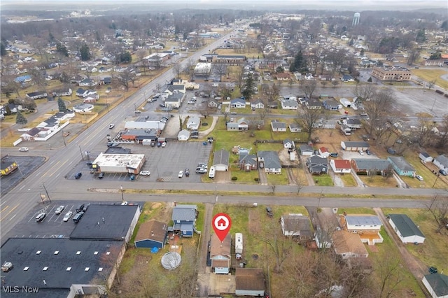 bird's eye view featuring a residential view