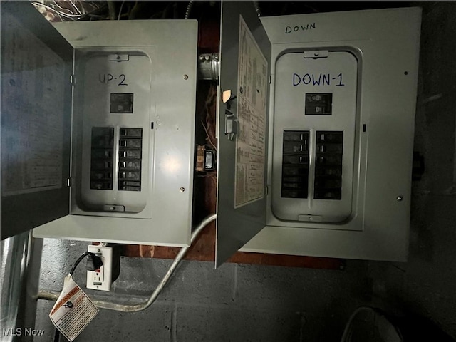 utility room featuring electric panel