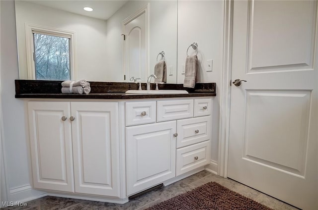 bathroom with vanity