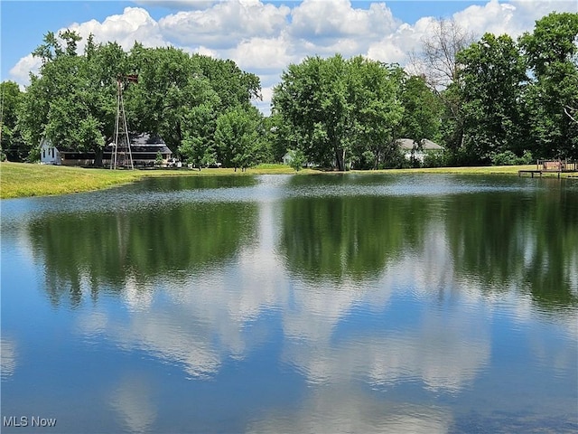 view of water feature