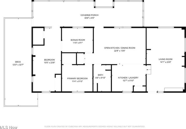 5123 4th Ave, Andover, OH 44003 - floor plan / room layout