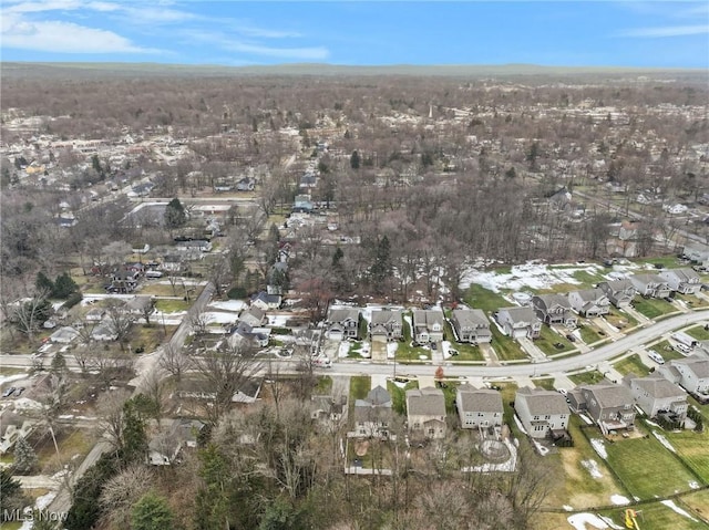 drone / aerial view featuring a residential view