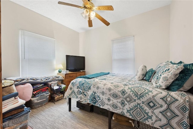 bedroom with a ceiling fan