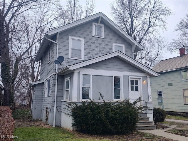 view of front of home