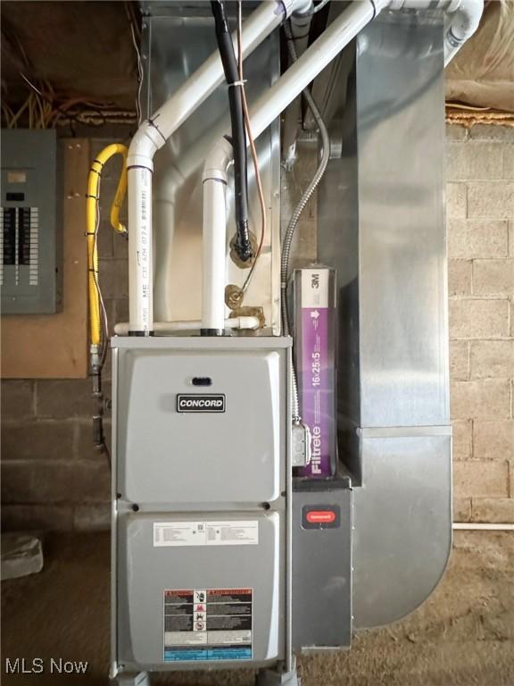 utility room featuring electric panel