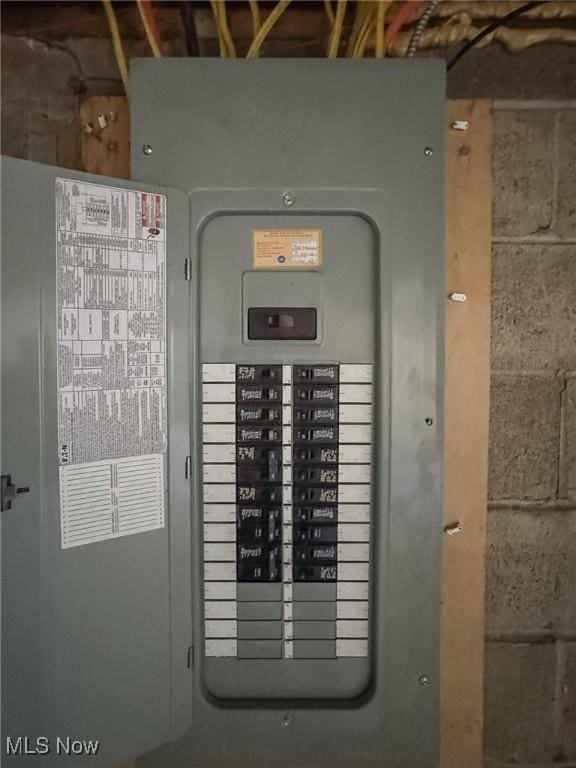 utility room with electric panel