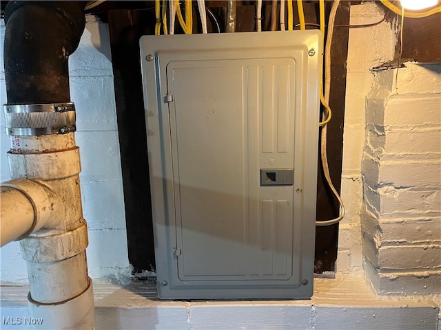 utility room featuring electric panel