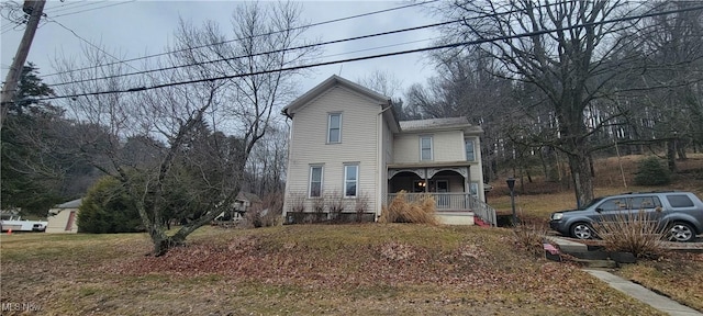 view of front of house with covered porch