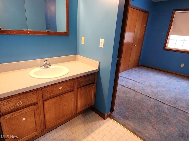bathroom featuring vanity