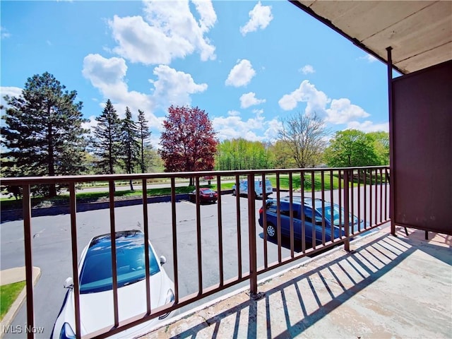 view of balcony