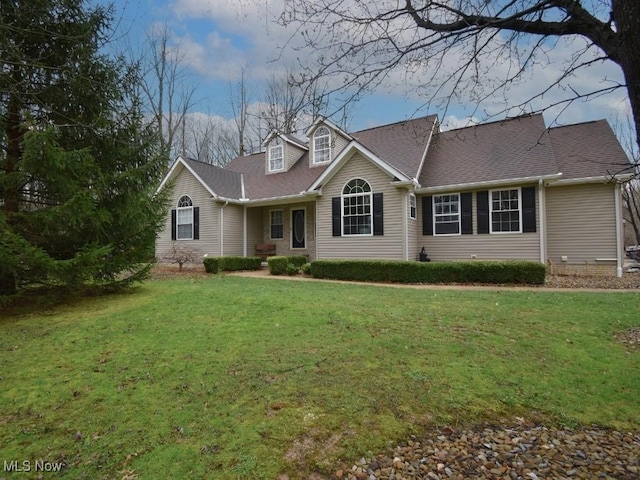 3945 Wheeler Creek Rd, Geneva, OH 44041 - view of front of home featuring a shingled roof and a front lawn