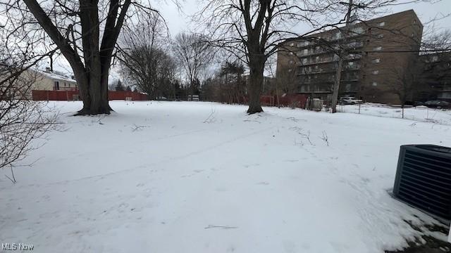 view of snowy yard