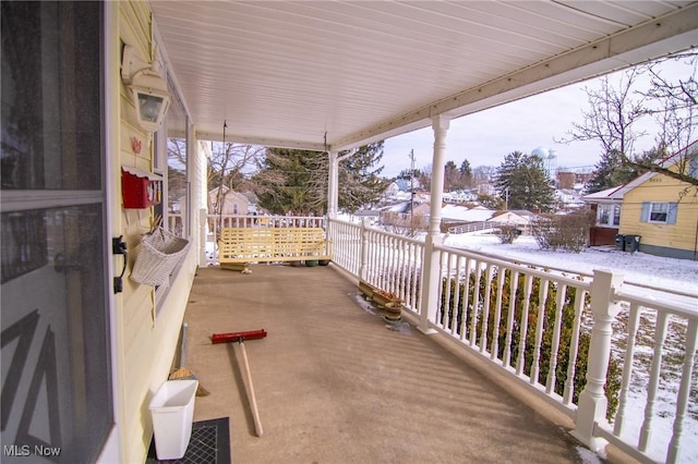 view of patio / terrace with a balcony