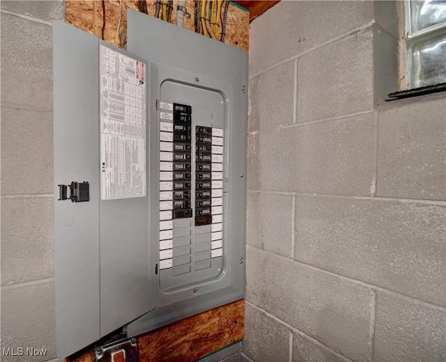 utility room featuring electric panel