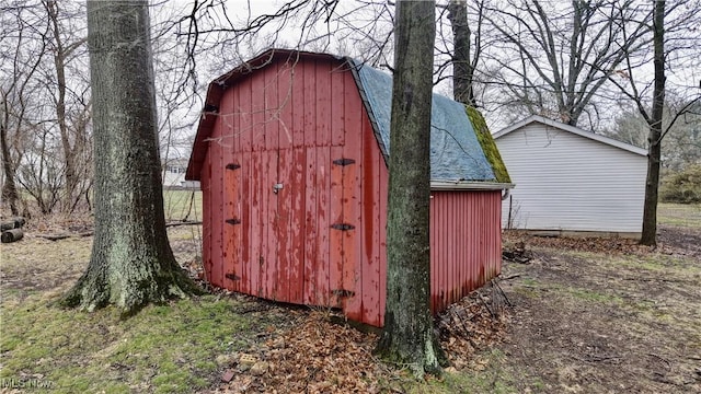 view of barn