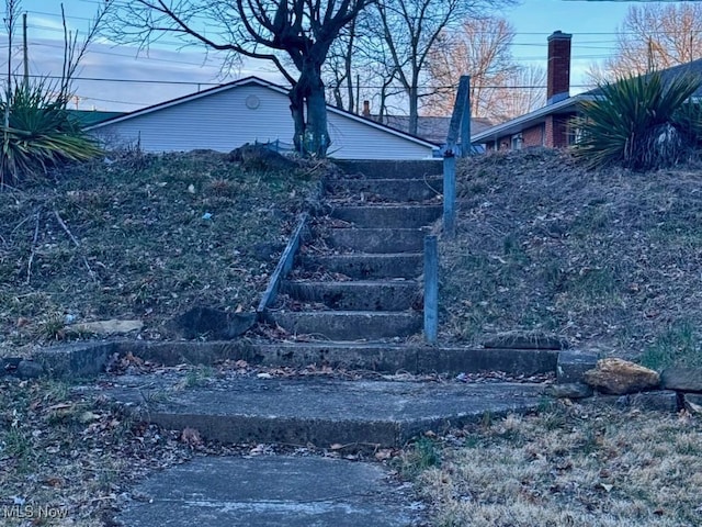 view of stairs