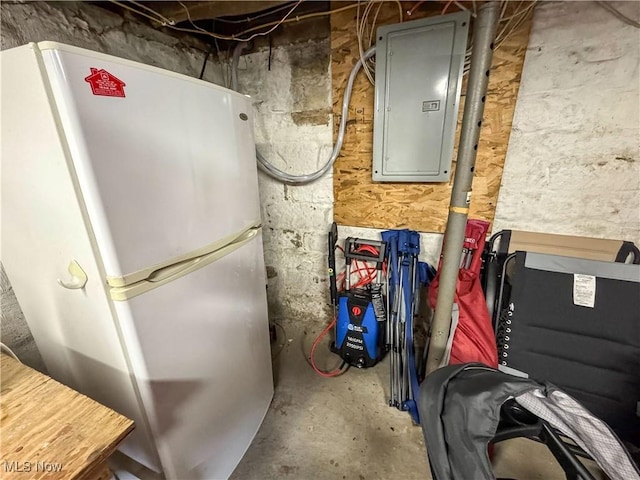 utility room with electric panel