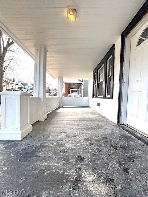 view of patio with covered porch