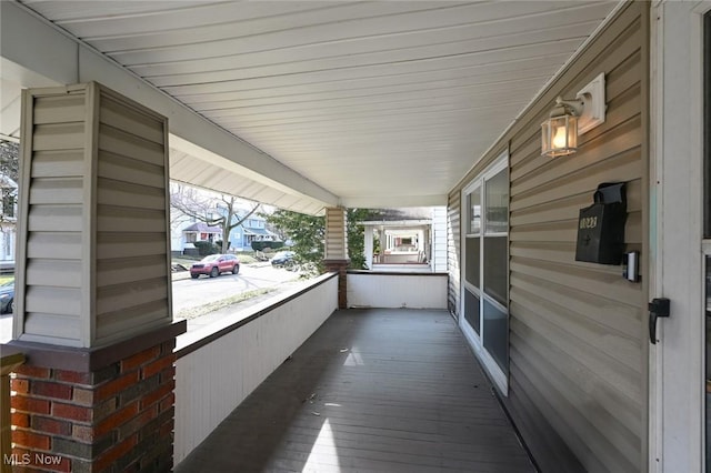 exterior space with a porch