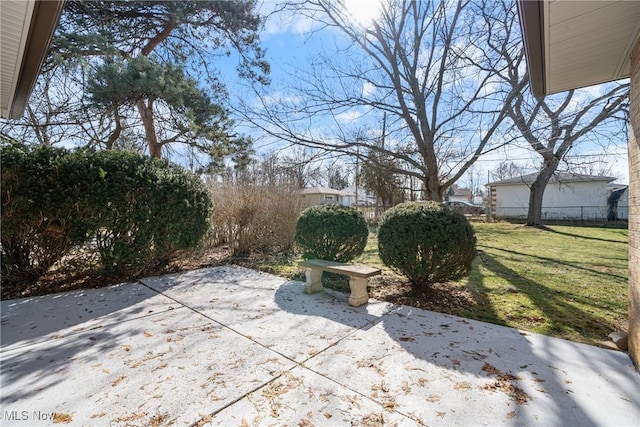 view of patio / terrace with fence