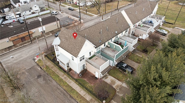 birds eye view of property featuring a residential view