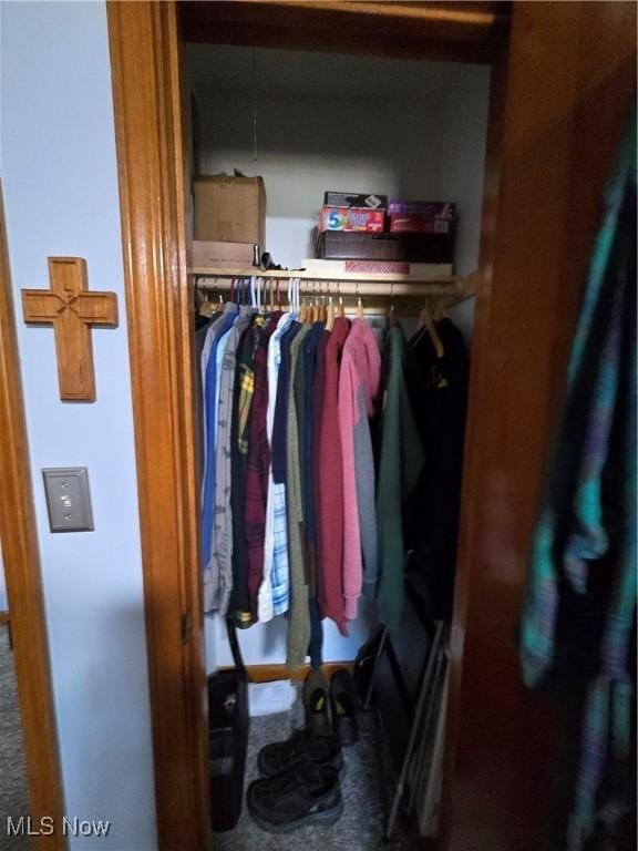 view of closet