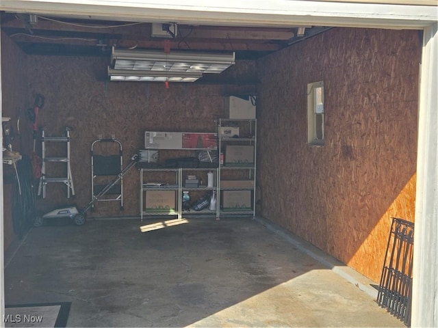 garage featuring electric panel