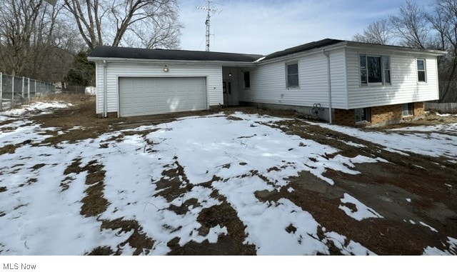 view of front of house with an attached garage