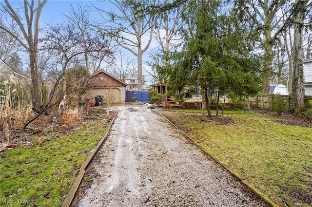 view of front of home with fence