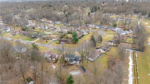 drone / aerial view featuring a residential view