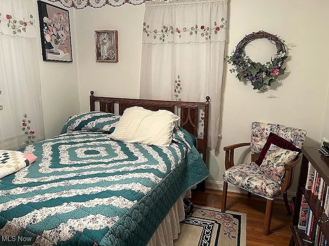 bedroom with baseboards