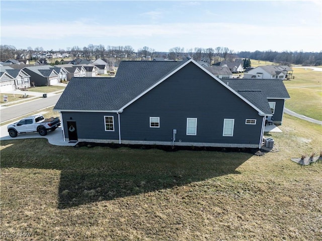 bird's eye view featuring a residential view