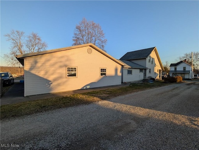 view of side of home