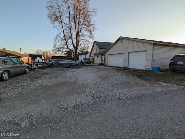 exterior space featuring driveway