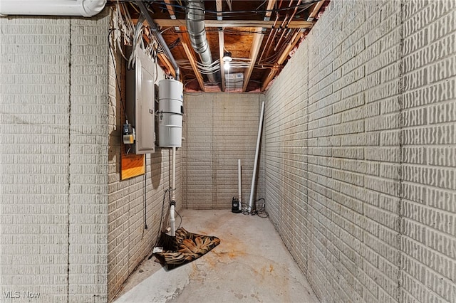 616 Coventry Pl, Amherst, OH 44001 - unfinished basement featuring brick wall