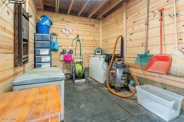 view of storage room