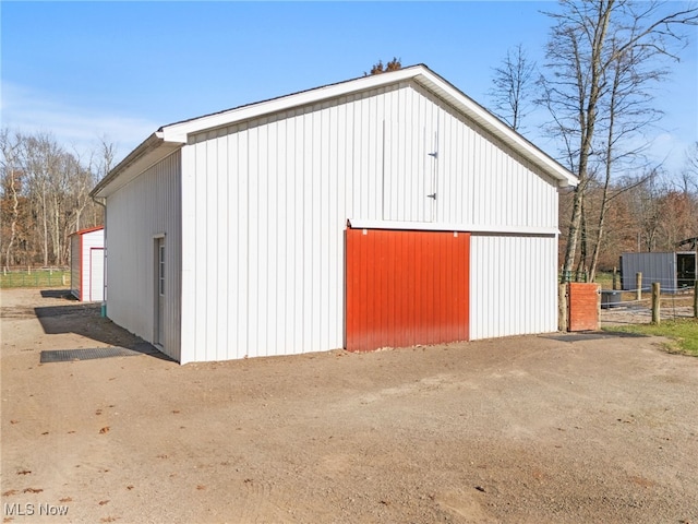 exterior space featuring fence